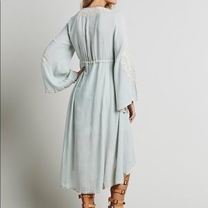 Free People Embroidered Dreamweaver Dress in Agave